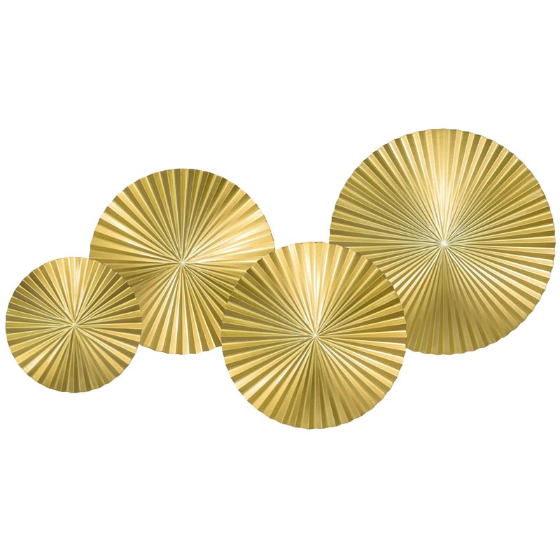 Арт-объект Apollo Gold Wall Plaque Disc 4 Золотой Арт-объект Apollo Gold Wall Plaque Disc 4 Золотой в Орле | Loft Concept
