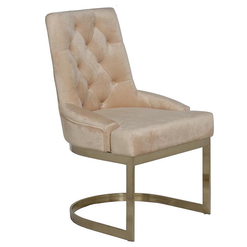 Стул Famos Chair beige Бежевый Золотой Стул Famos Chair beige Бежевый Золотой в Орле | Loft Concept