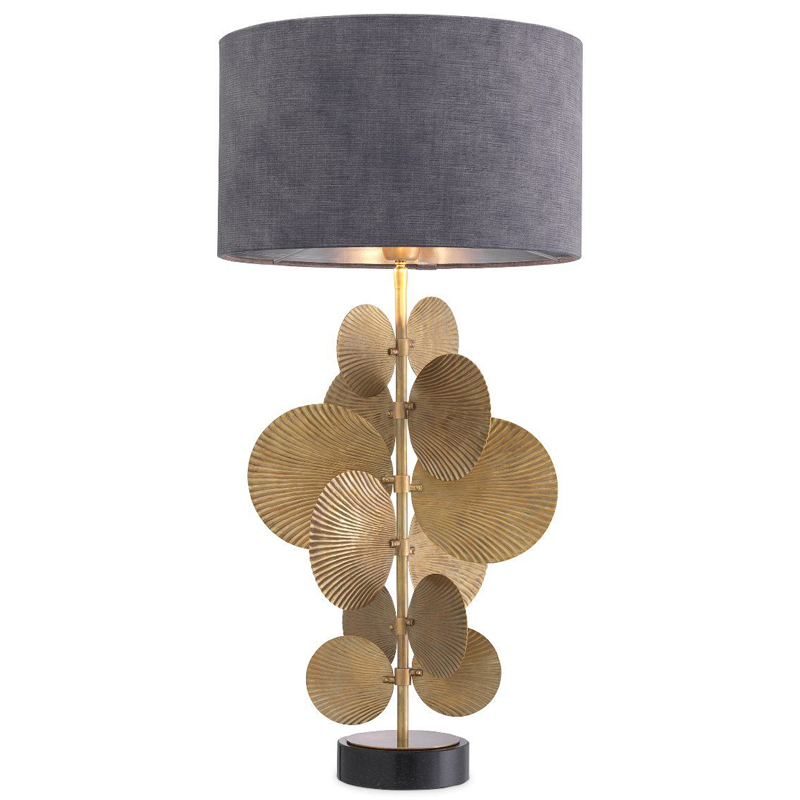 Настольная лампа Eichholtz Table Lamp Mito Винтажная латунь Черный Серый Настольная лампа Eichholtz Table Lamp Mito Винтажная латунь Черный Серый в Орле | Loft Concept