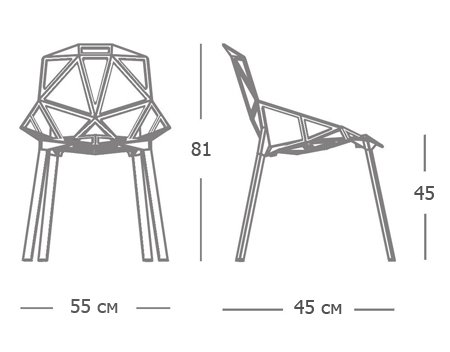Дизайнерский стул CHAIR ONE black Дизайнерский стул CHAIR ONE black в Орле