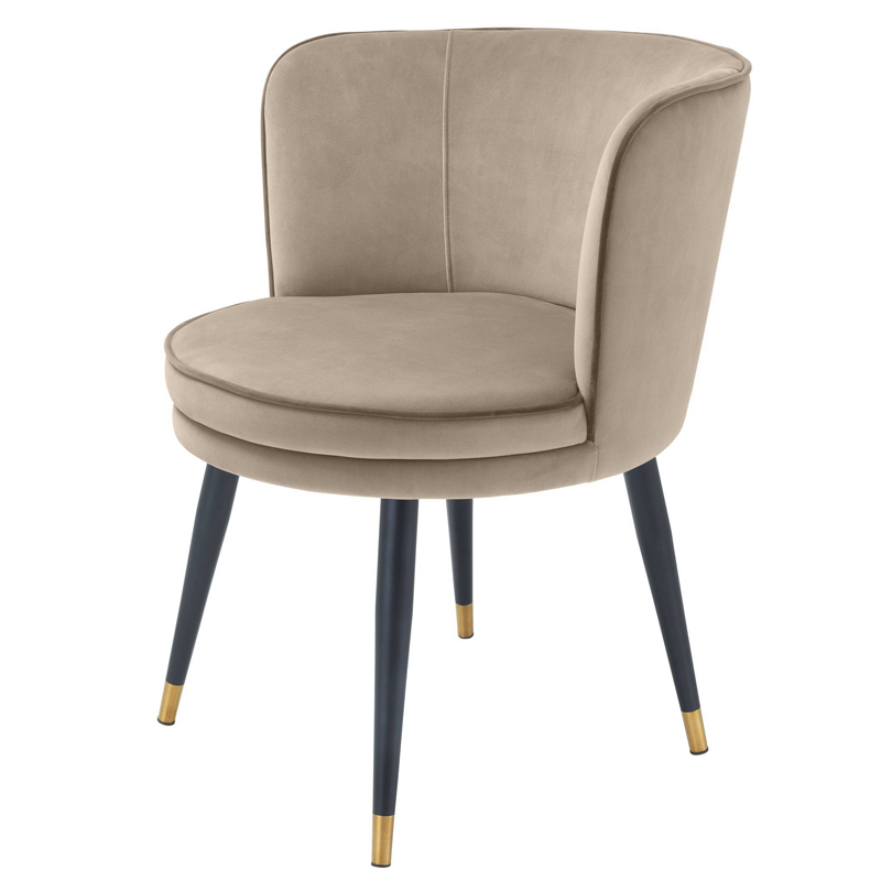 Стул Eichholtz Dining Chair Grenada greige Бежево-серый Черный Латунь Стул Eichholtz Dining Chair Grenada greige Бежево-серый Черный Латунь в Орле | Loft Concept