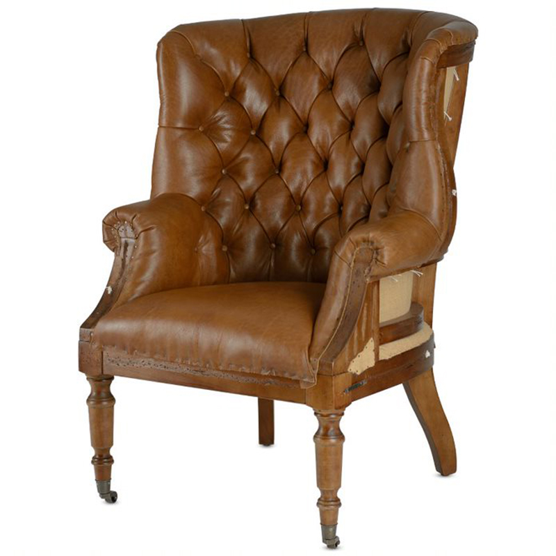 Кресло Meder Armchair натуральная кожа Коричневый Кресло Meder Armchair натуральная кожа Коричневый в Орле | Loft Concept