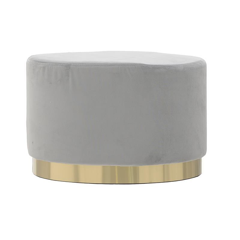 Пуф Golden Belt Gray Pastel Серый Золотой Пуф Golden Belt Gray Pastel Серый Золотой в Орле | Loft Concept
