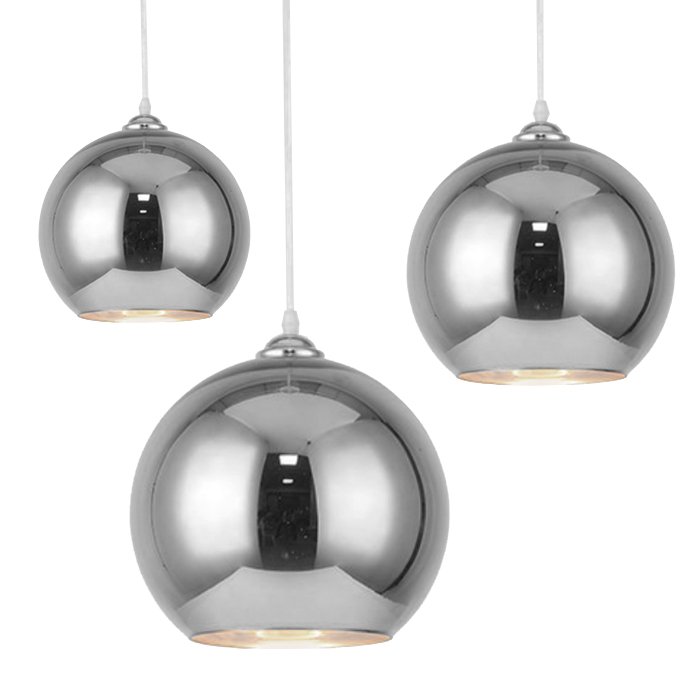 Подвесной светильник SILVER mirror shade modern pendant Хром Подвесной светильник SILVER mirror shade modern pendant Хром в Орле | Loft Concept
