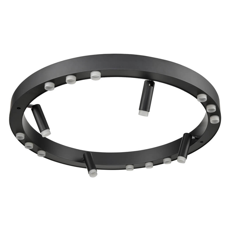Потолочный светильник Rigor & Conciseness Lighting Black Disk Белый Черный Потолочный светильник Rigor & Conciseness Lighting Black Disk Белый Черный в Орле | Loft Concept