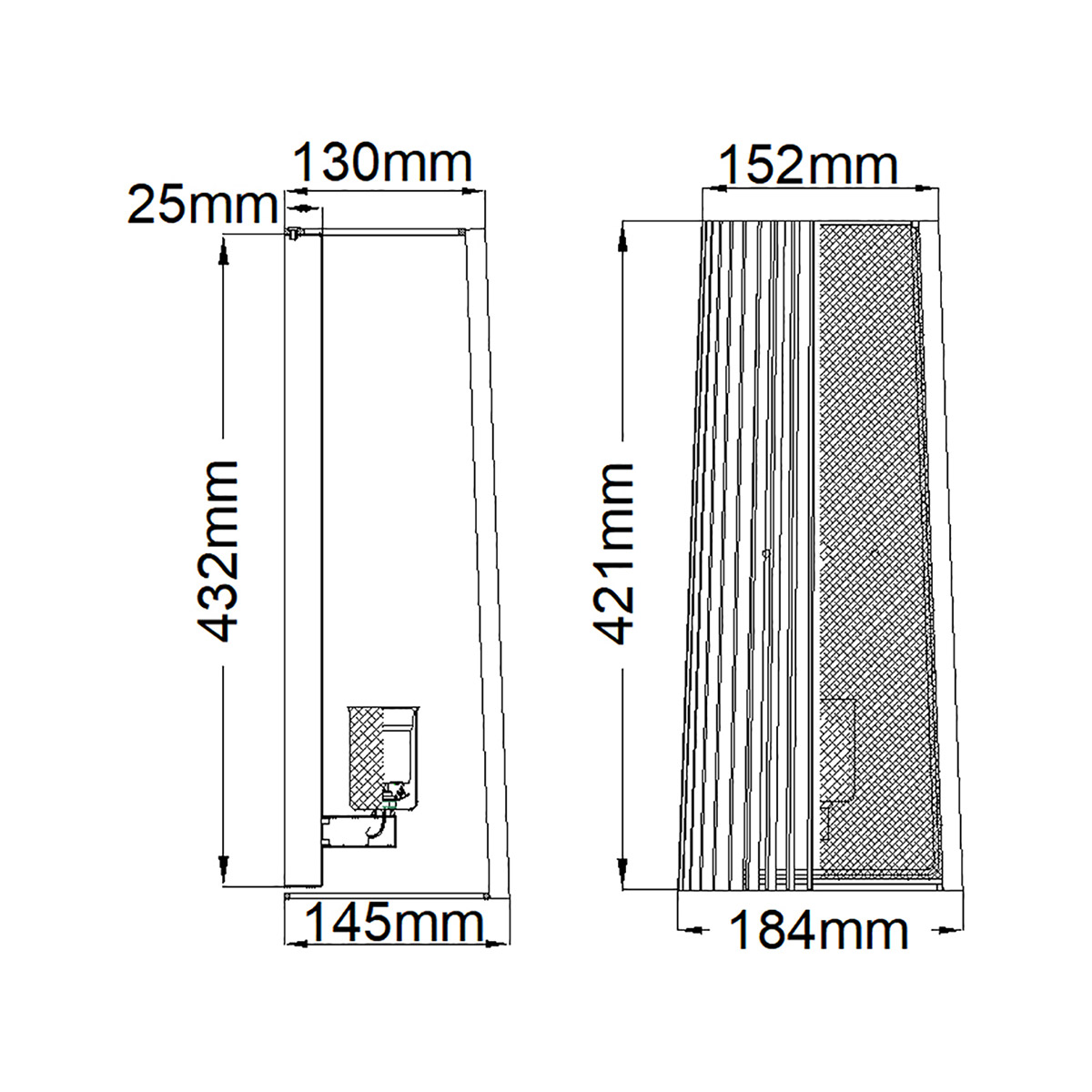 Бра с черными вертикальными линиями Kichler в Орле