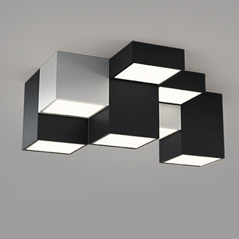 Комбинация из 9-ти геометрических потолочных светильников Nine Geometric Lamps Черный Белый Комбинация из 9-ти геометрических потолочных светильников Nine Geometric Lamps Черный Белый в Орле | Loft Concept