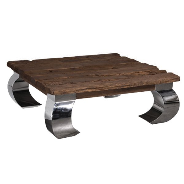 Стол кофейный Camargo Rectangular Coffee Table Нержавеющая сталь Коричневый Стол кофейный Camargo Rectangular Coffee Table Нержавеющая сталь Коричневый в Орле | Loft Concept