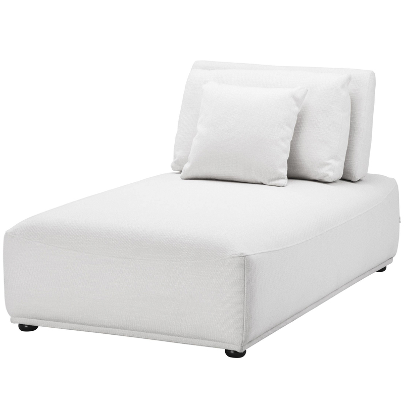 Кресло Eichholtz Chaise Longue Mondial white Белый Черный в Орле | Loft Concept 