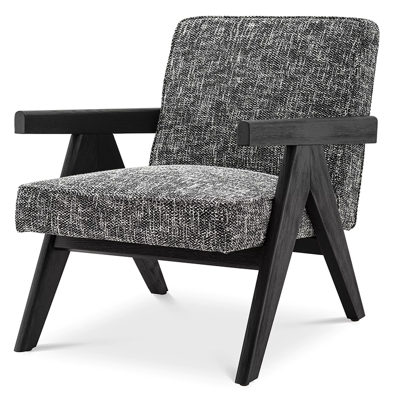 Кресло Eichholtz Chair Greta Черный Черный Черно-белый Кресло Eichholtz Chair Greta Черный Черный Черно-белый в Орле | Loft Concept