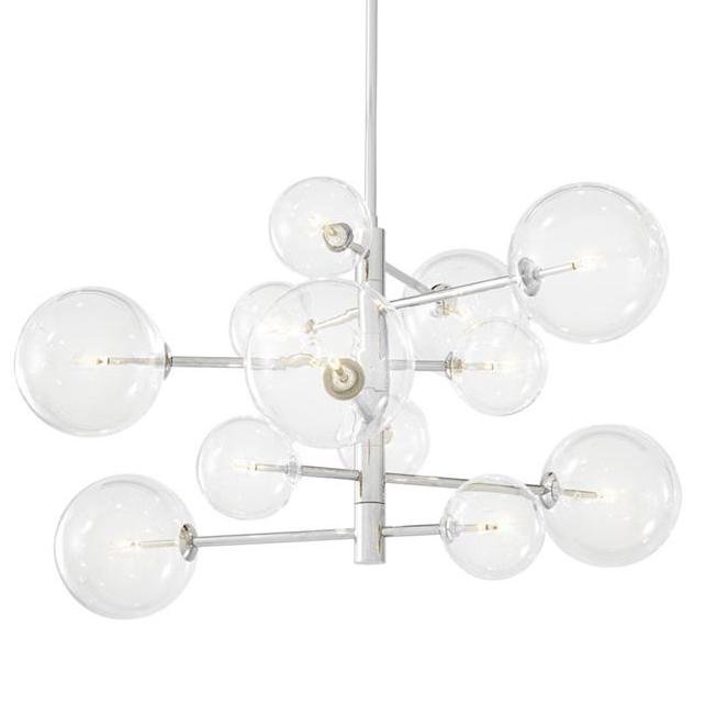 Люстра Chandelier Argento S Nickel Никель Прозрачное Стекло Люстра Chandelier Argento S Nickel Никель Прозрачное Стекло в Орле | Loft Concept
