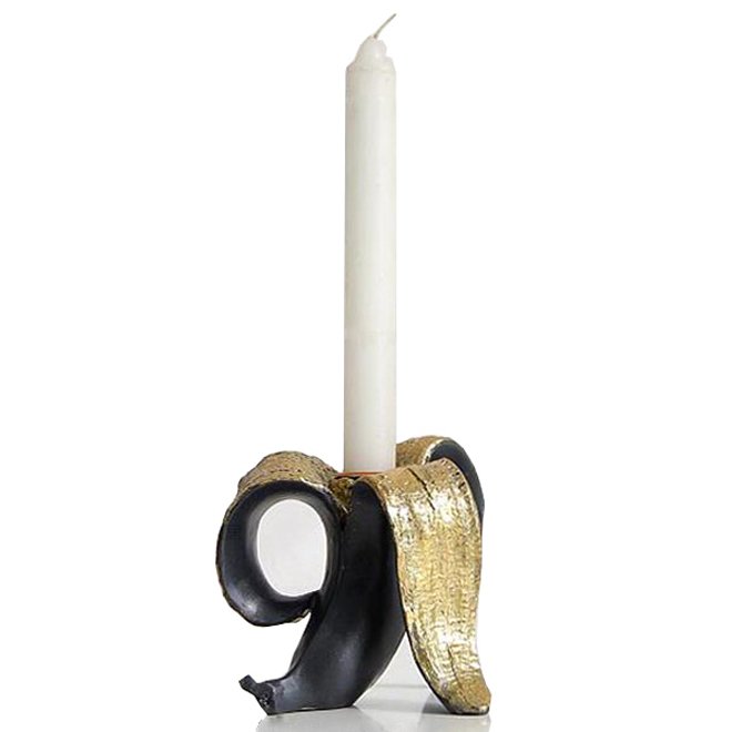 Подсвечник Black Banana Черный Золотой Подсвечник Black Banana Черный Золотой в Орле | Loft Concept