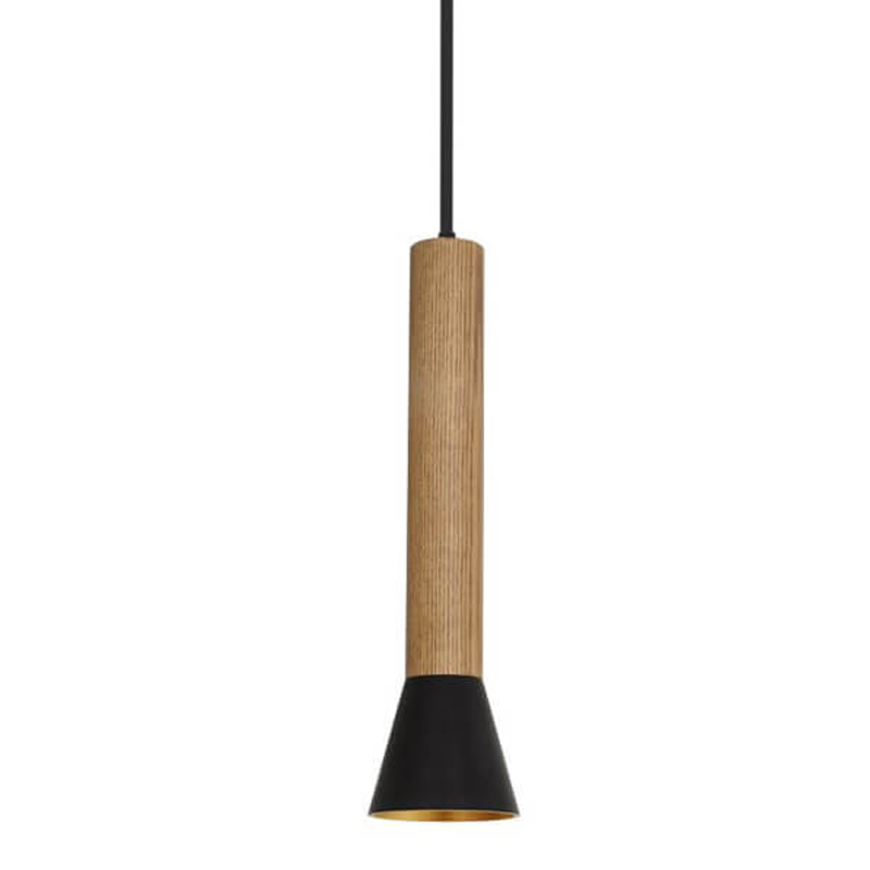 Подвесной светильник Marius Cone Hanging lamp Черный Древесина Подвесной светильник Marius Cone Hanging lamp Черный Древесина в Орле | Loft Concept