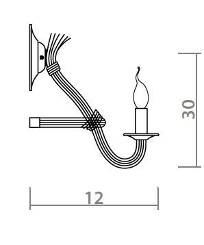 Бра Loft Rope Candle Bra Бра Loft Rope Candle Bra в Орле