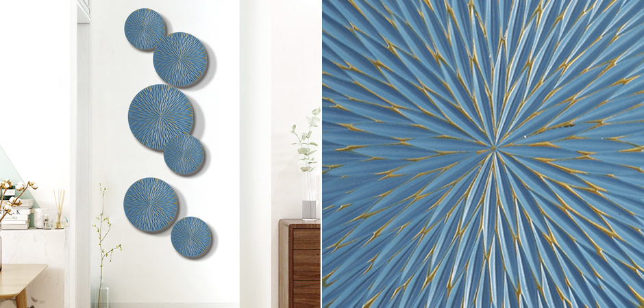 Арт-объект на стену Blue Discs Арт-объект на стену Blue Discs - Loft-Concept в Орле