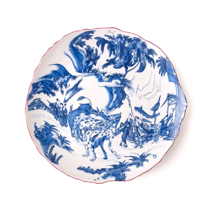 Тарелка Seletti Blue Chinoiserie Белый Синий Тарелка Seletti Blue Chinoiserie Белый Синий в Орле | Loft Concept