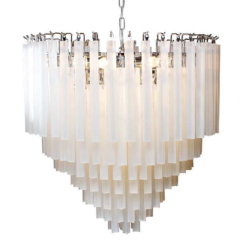 Люстра Eichholtz Chandelier Nova Chrome Молочный Хром Люстра Eichholtz Chandelier Nova Chrome Молочный Хром в Орле | Loft Concept