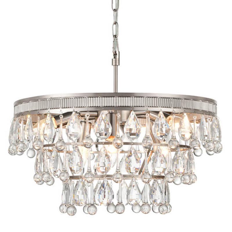 Люстра Freude Chandelier 50 Прозрачный (Transparent) Никель Сатин Люстра Freude Chandelier 50 Прозрачный (Transparent) Никель Сатин в Орле | Loft Concept