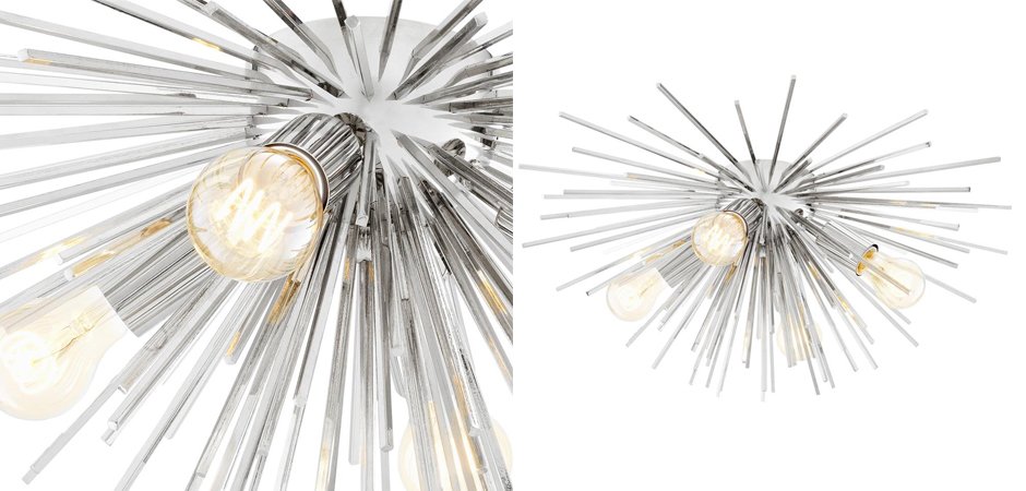 Потолочный светильник Ceiling Lamp Boivin Nickel Потолочный светильник Ceiling Lamp Boivin Nickel - Loft-Concept в Орле