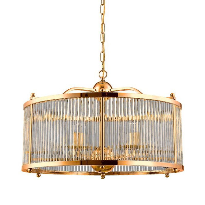 Люстра Gorden Gold Chandelier Золотой Прозрачное Стекло Люстра Gorden Gold Chandelier Золотой Прозрачное Стекло в Орле | Loft Concept