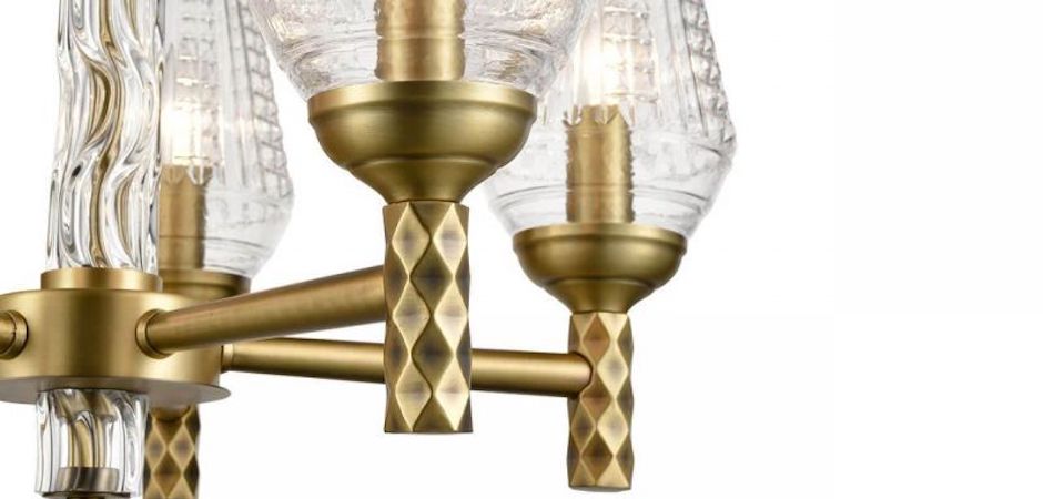 Люстра Ribbed Chandelier Люстра Ribbed Chandelier - Loft-Concept в Орле