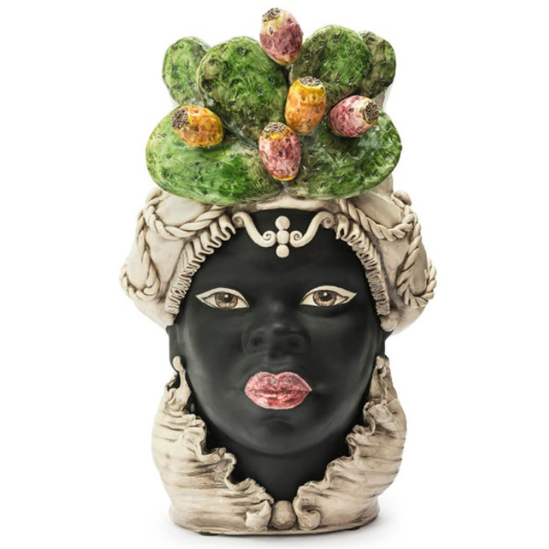 Ваза VASE MORO LADY FICO BIG Черный Мульти Ваза VASE MORO LADY FICO BIG Черный Мульти в Орле | Loft Concept