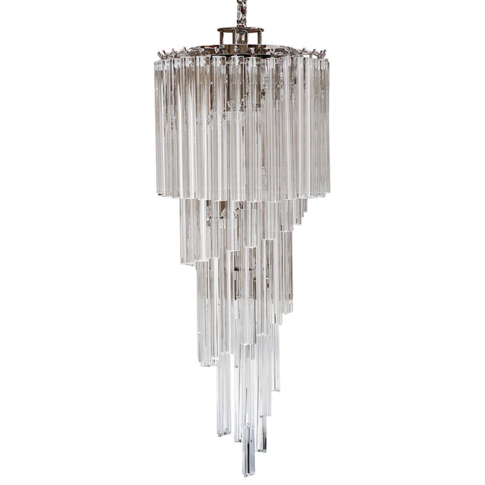 Люстра Odeon Chandelier Helix Clear 35 Хром Прозрачное Стекло Люстра Odeon Chandelier Helix Clear 35 Хром Прозрачное Стекло в Орле | Loft Concept
