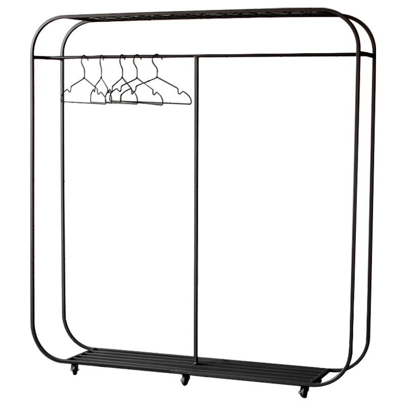 Рейл Hughes Industrial Metal Rust Clothes Rail Черный в Орле | Loft Concept 
