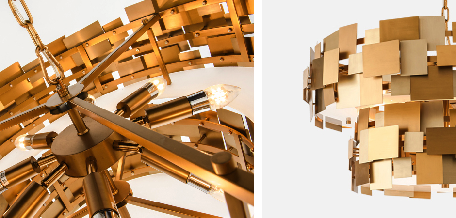 Люстра Gold Plate Chandelier 8 Люстра Gold Plate Chandelier 8 - Loft-Concept в Орле