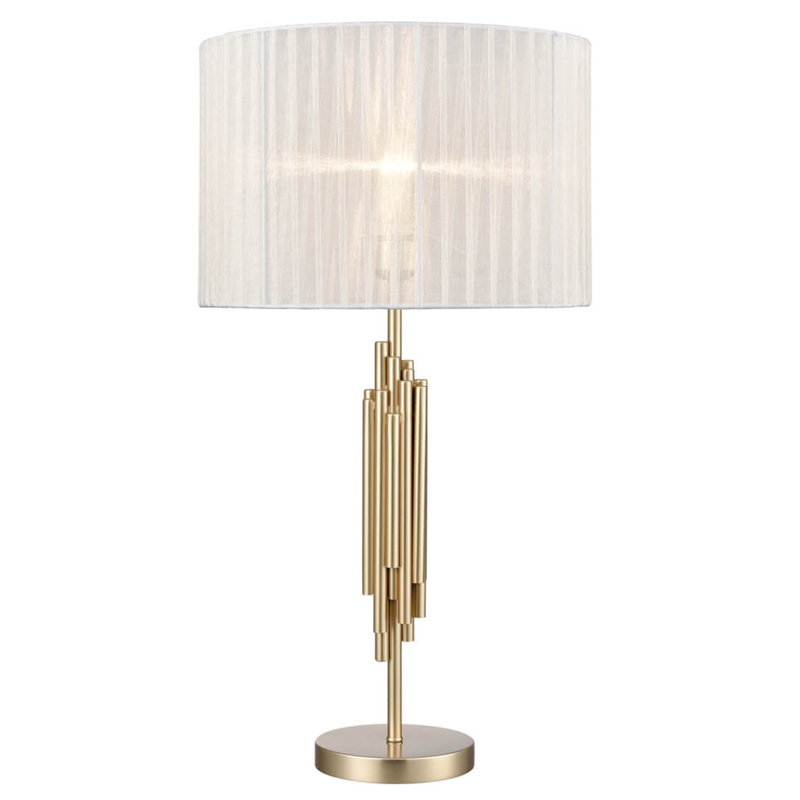 Настольная лампа с Абажуром Odeon Table Lamp ivory ( слоновая кость ) Золотой Настольная лампа с Абажуром Odeon Table Lamp ivory ( слоновая кость ) Золотой в Орле | Loft Concept