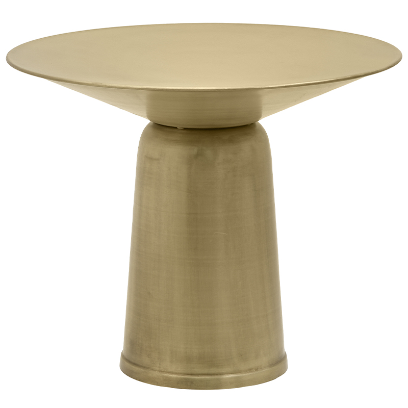 Круглый обеденный металлический стол Modern Caldron Metal Dining Table Золотой Круглый обеденный металлический стол Modern Caldron Metal Dining Table Золотой в Орле | Loft Concept