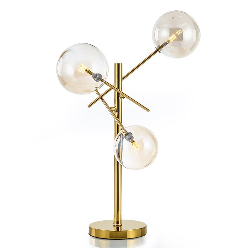 Настольная лампа Gallotti & Radice Bolle Table lamp Золотой Дымчатый (Smoke) Настольная лампа Gallotti & Radice Bolle Table lamp Золотой Дымчатый (Smoke) в Орле | Loft Concept
