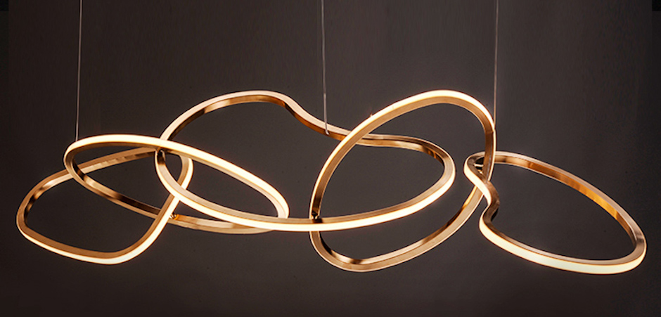 Unfolded Hanging RING Gold Unfolded Hanging RING Gold - Loft-Concept в Орле