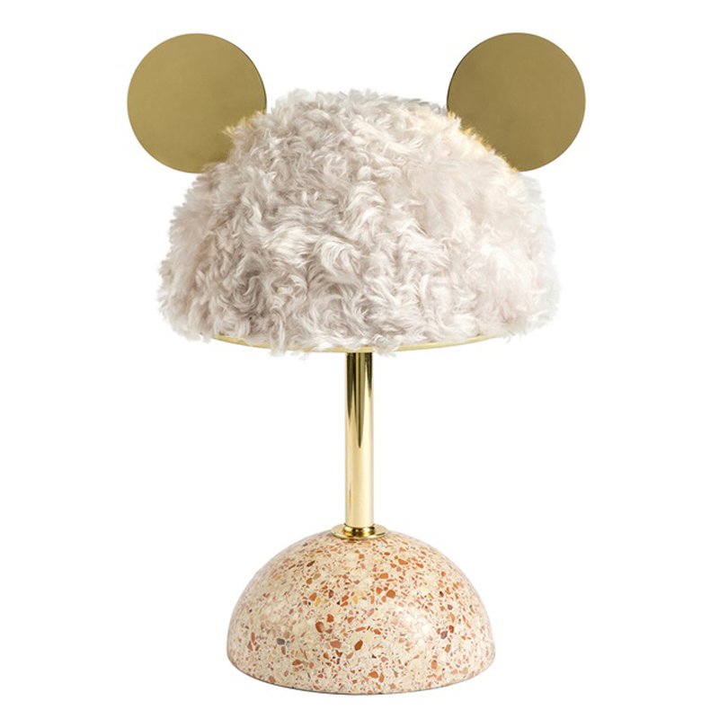 Настольная лампа White Mouse Table Lamp Белый Латунь Розовый пастельный в Орле | Loft Concept 