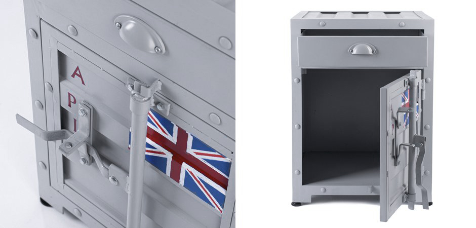 Тумба Union Jack с ящиком и дверью Тумба Union Jack с ящиком и дверью - Loft-Concept в Орле