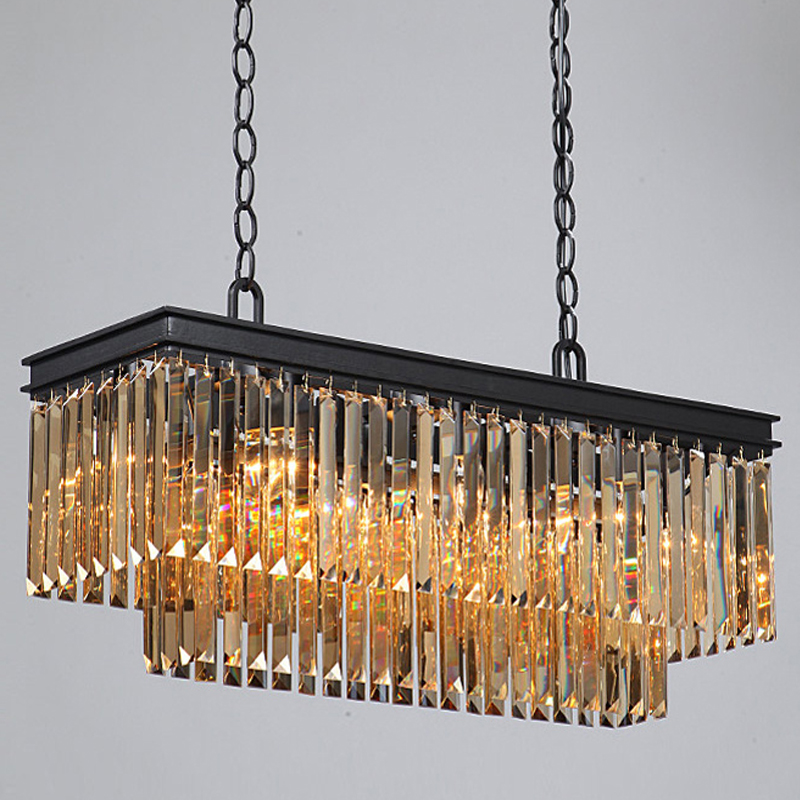 Люстра Odeon Amber GLASS Rectangular Chandelier Black iron Янтарное стекло 80 Черный матовый Люстра Odeon Amber GLASS Rectangular Chandelier Black iron Янтарное стекло 80 Черный матовый в Орле | Loft Concept