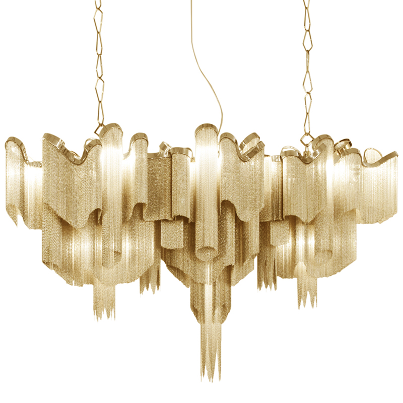 Люстра Terzani STREAM Gold Глянцевое золото Люстра Terzani STREAM Gold Глянцевое золото в Орле | Loft Concept