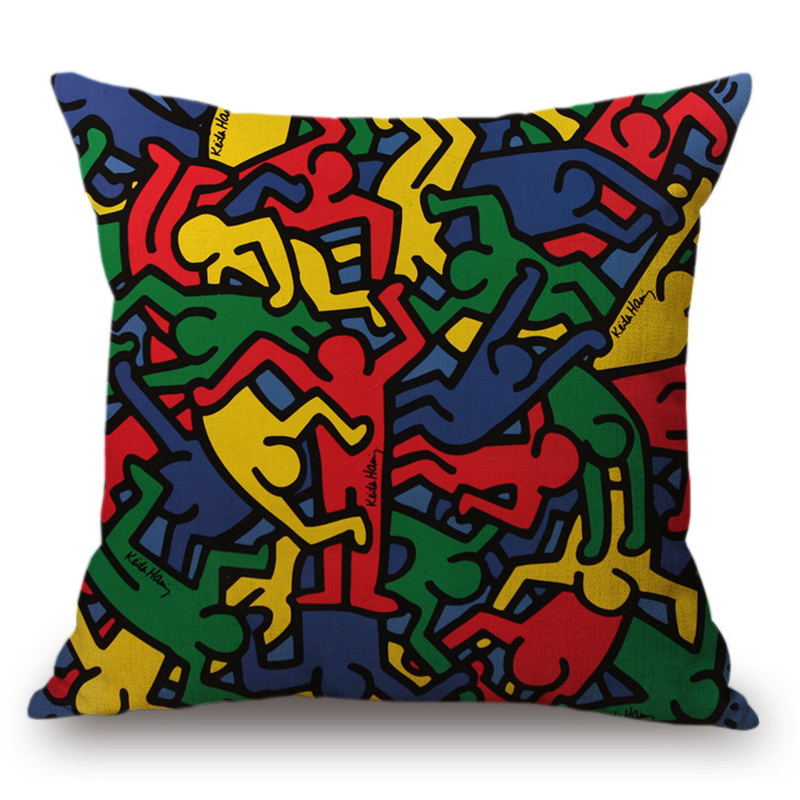Подушка Keith Haring 16 Мульти Подушка Keith Haring 16 Мульти в Орле | Loft Concept