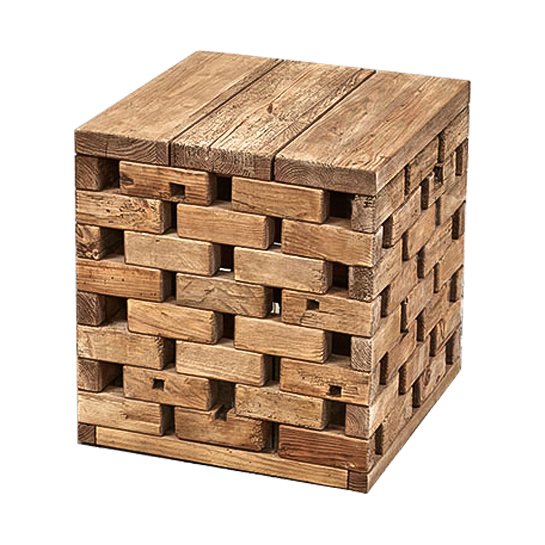 Приставной стол Wicker Bricks Коричневый Приставной стол Wicker Bricks Коричневый в Орле | Loft Concept
