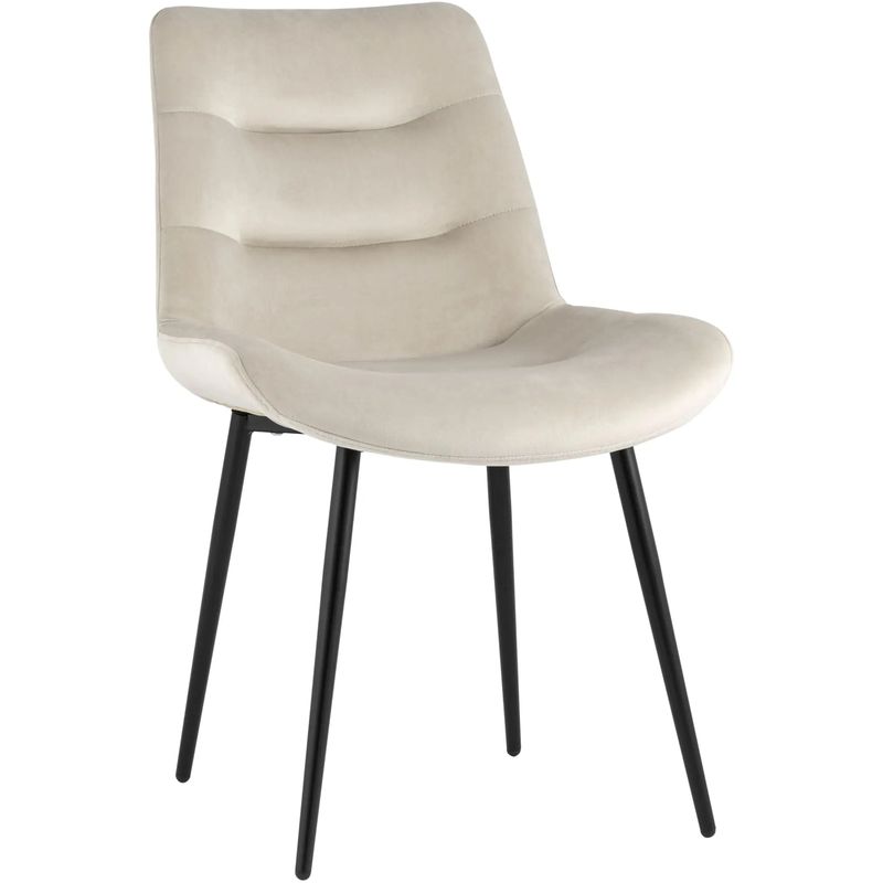 Стул Austin Chair Молочный Веелюр Молочный Черный Стул Austin Chair Молочный Веелюр Молочный Черный в Орле | Loft Concept