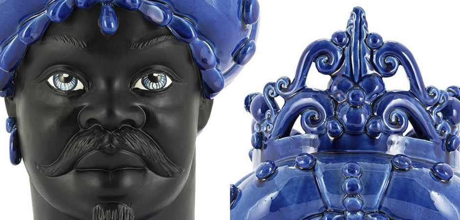 Ваза VASE MORO MAN MED. MAT Blue Ваза VASE MORO MAN MED. MAT Blue - Loft-Concept в Орле