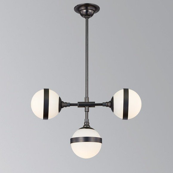 Люстра Peggy Futura lamp III Hangar Design Черный Молочный Люстра Peggy Futura lamp III Hangar Design Черный Молочный в Орле | Loft Concept