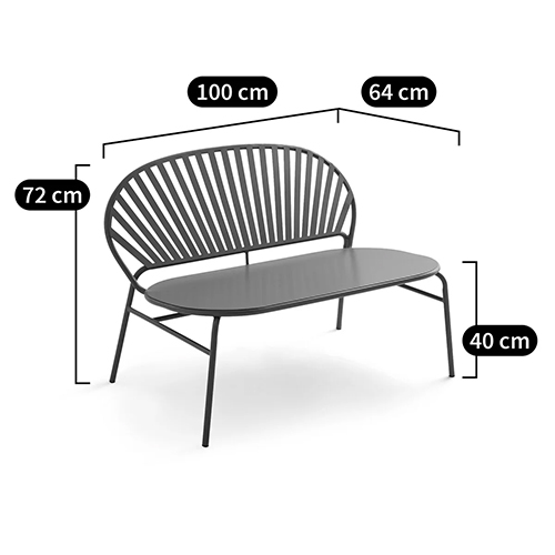 Зелёная скамья из стали Goodwin Metal Bench Green Зелёная скамья из стали Goodwin Metal Bench Green в Орле