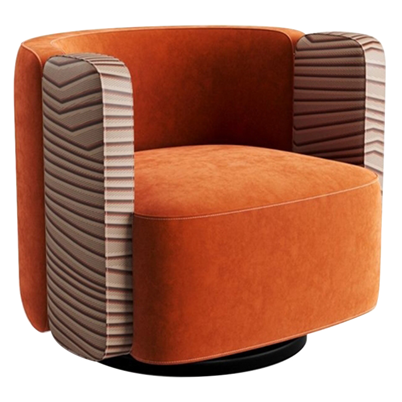 Дизайнерское кресло KELLY Armchair Оранжевый Бежевый Коричневый Дизайнерское кресло KELLY Armchair Оранжевый Бежевый Коричневый в Орле | Loft Concept