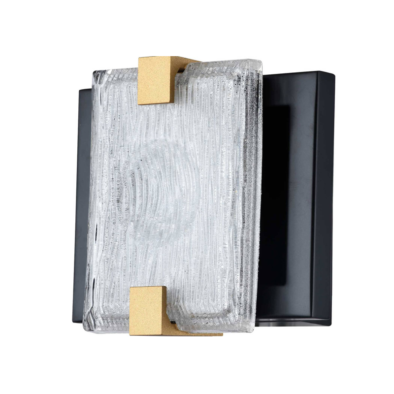 Бра Rectangular Glass Plafon Черный матовый Прозрачное Стекло Бра Rectangular Glass Plafon Черный матовый Прозрачное Стекло в Орле | Loft Concept