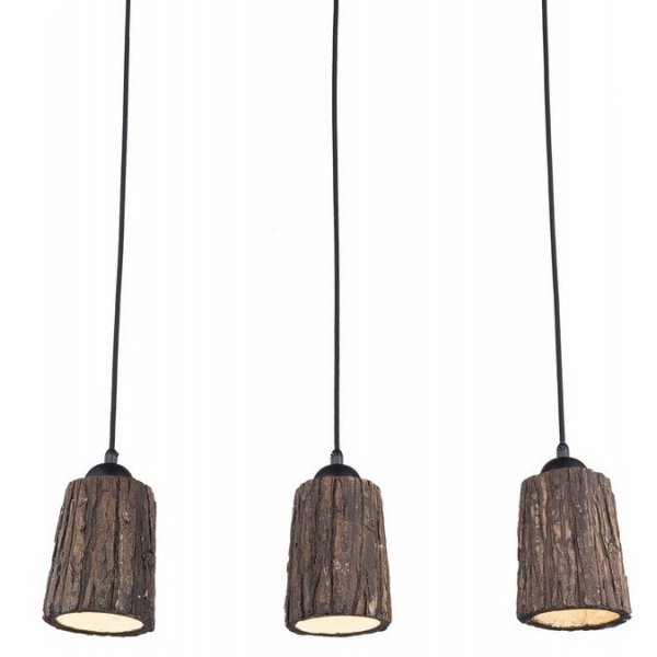 Люстра Wood Log Pendant 3 Коричневый Люстра Wood Log Pendant 3 Коричневый в Орле | Loft Concept