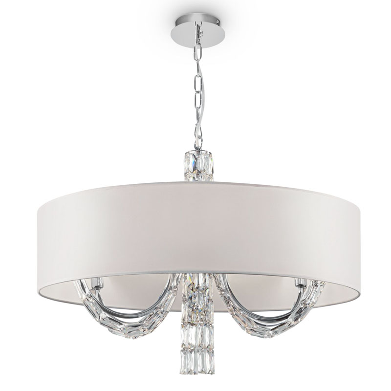 Люстра Damiana Chandelier 70 Белый Хром Люстра Damiana Chandelier 70 Белый Хром в Орле | Loft Concept