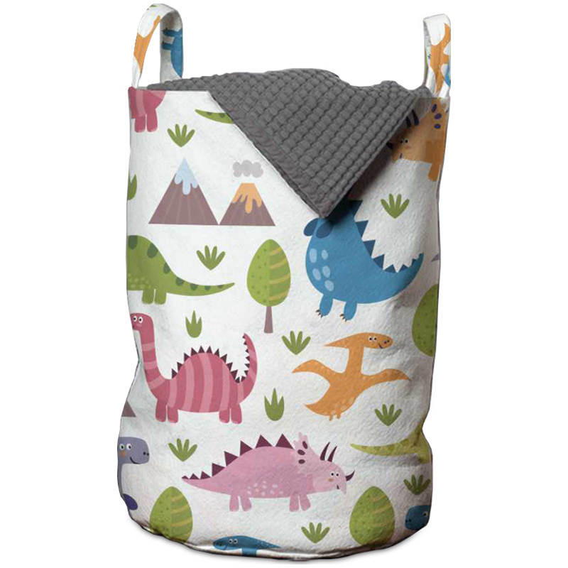 Корзина Colored Dinosaurs Basket Мульти Белый Корзина Colored Dinosaurs Basket Мульти Белый в Орле | Loft Concept