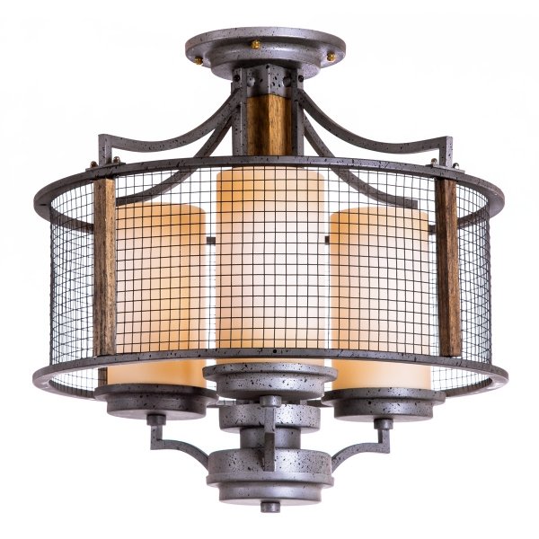 Потолочный светильник Mirage Cage Pendant 3 Серый Потолочный светильник Mirage Cage Pendant 3 Серый в Орле | Loft Concept