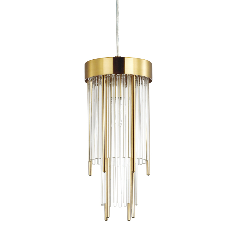 Подвесной светильник Glass Stripes In The Belt 2 Tiers Золотой Подвесной светильник Glass Stripes In The Belt 2 Tiers Золотой в Орле | Loft Concept
